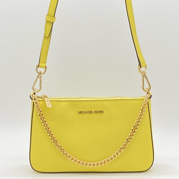 MICHAEL KORS MEDIUM ZIP POUCHETTE SUNSHINE - Picture 13 of 14